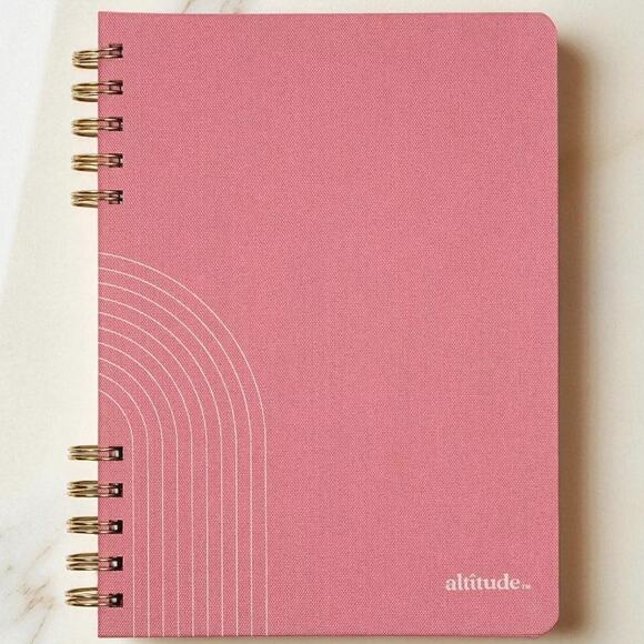 3-Pack – Altitude Supplies Spiral Journals 6.25" x 8.5" 160 Pgs – Mauve Cover - Picture 7 of 9